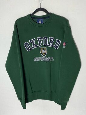 Official Licensed Oxford University Green Crewneck Sweatshirt XXL Academia